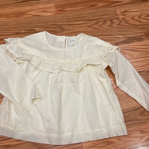 Gymboree Other - Gymboree EUC girl beige long sleeve shirt size 5/6